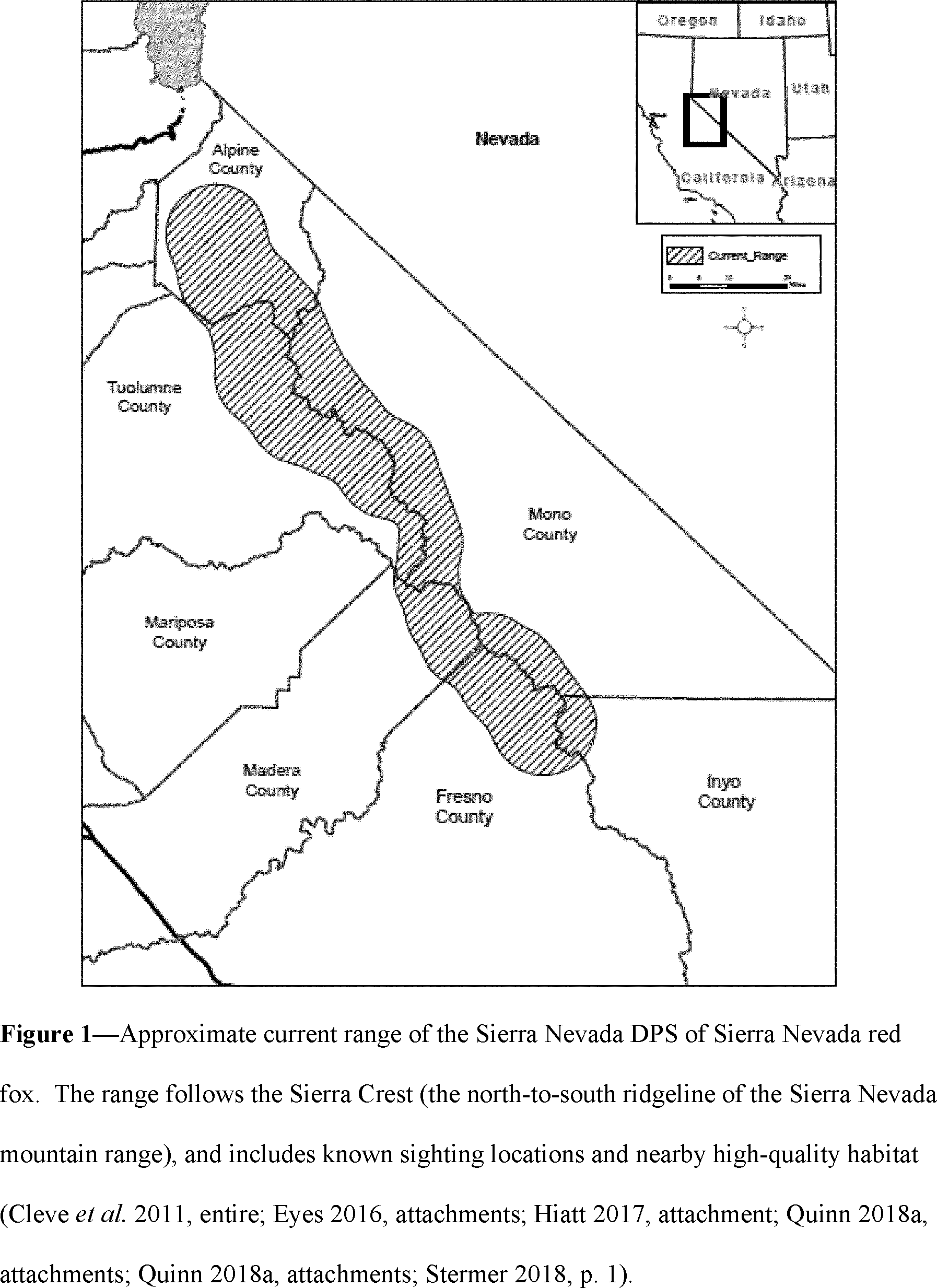 Federal Register Endangered And Threatened Wildlife And Plants Endangered Status For The Sierra Nevada Distinct Population Segment Of The Sierra Nevada Red Fox